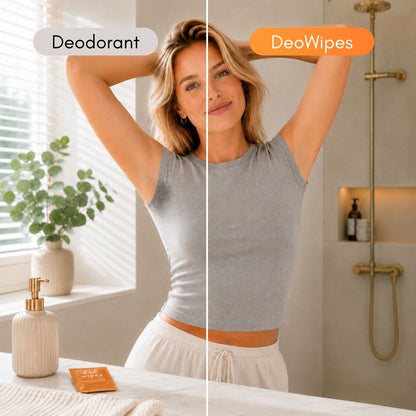 DeoWipes deodorant doekjes met rozengeur